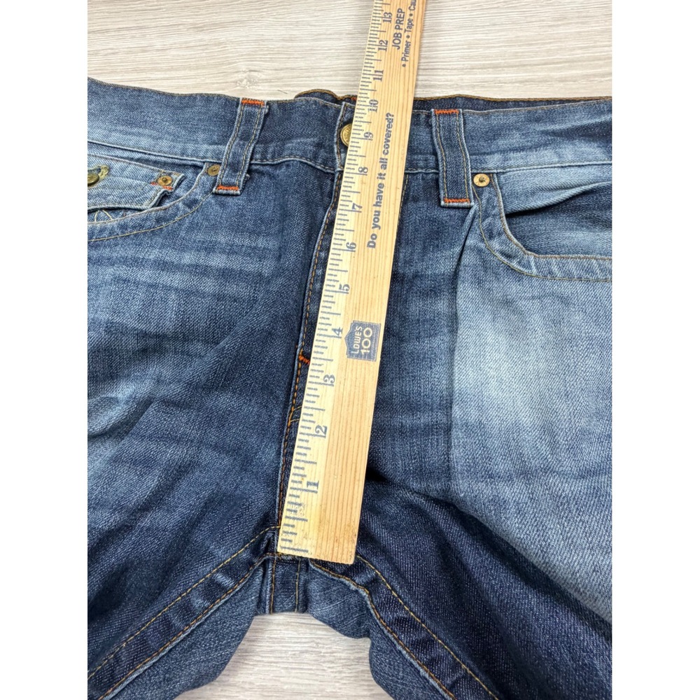 True Religion Vintage Straight Jeans Mens 33 Blue Denim Cotton MDE859LA8‎ - Picture 6 of 11